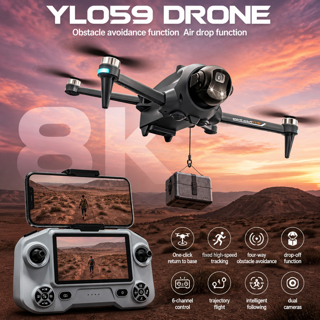 Drone Kit With Camera - NOUVEAU Drone YL059 GPS avec Retour