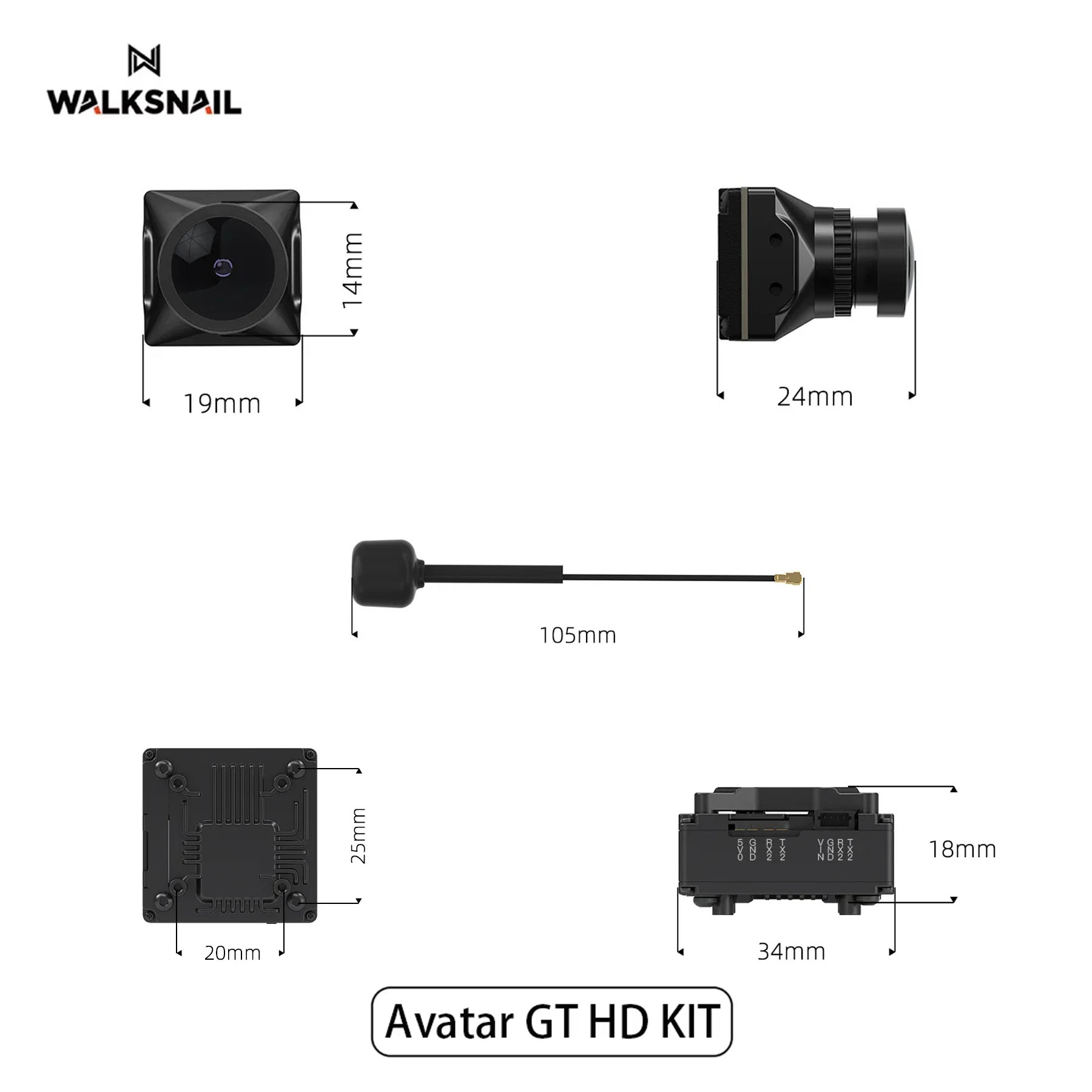 Walksnail Avatar GT HD KIT 2W  - Drone Kit Long Range avis et prix