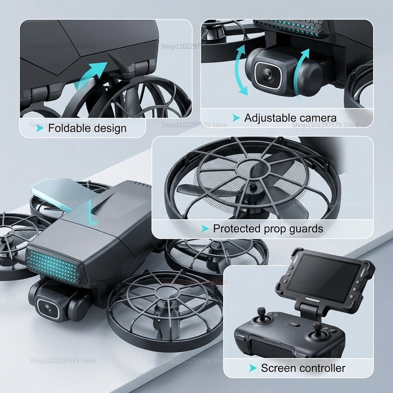 Nouveaux drones M8 GPS 8K Prof - Drone Kit With Camera avis et prix